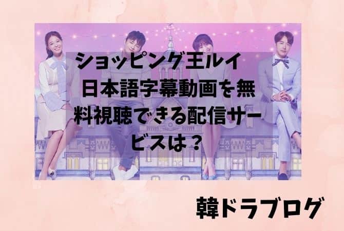ショッピング王ルイ日本語字幕動画を無料視聴できる配信サービスは？