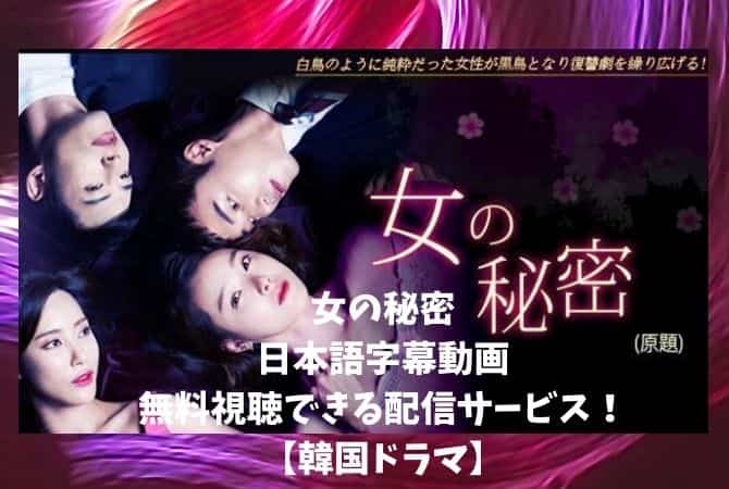 韓国ドラマ｜女の秘密の日本語字幕動画を無料視聴できる配信サービス！