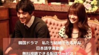 韓国ドラマ｜私たち結婚できるかなの日本語字幕動画を無料視聴できる配信サービス！